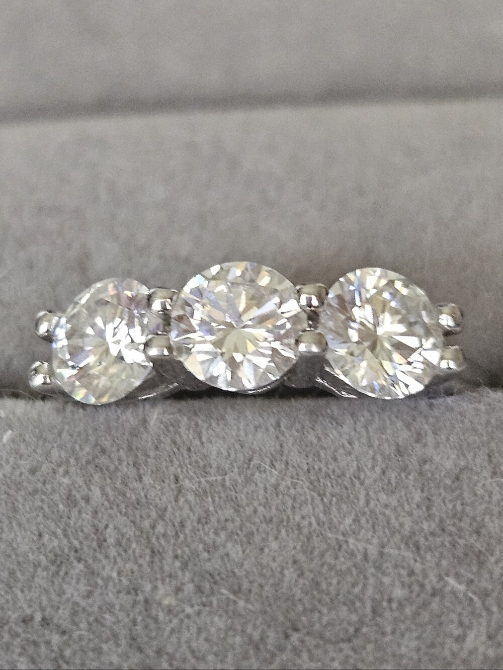 Francis Claire Carys Moissanite 1.27 KT DEF color Gemstone Sterling Silver NWT 7